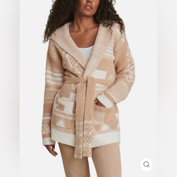 Barefoot Dreams Cozychic Patchwork Cardigan - Picture 1 of 6